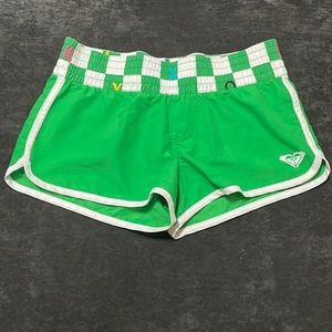 Green Roxy Swim Shorts